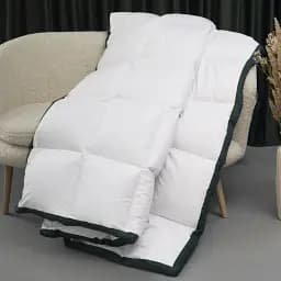 Набір MirSon пуховий №10008 Imperial Satin Luxe демі ковдра 140х205 см + подушка білий (2200010810486) - мініатюра 4