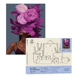 Набір для розпису по номерах "Ти - квітка, фіолетова" 40*50 см, IDEA2-GX47113, ТМ "99IDEAS"