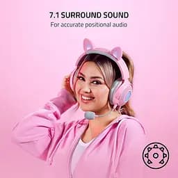 Ігрові навушники Razer Kraken Kitty V2 PRO Quartz (RZ04-04510200-R3M1) [121917] - мініатюра 11