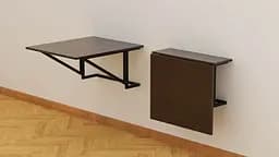 Стол раскладной Александр 3 Ferrum-decor 750x600x700 Черный металл ДСП Венге Магия 16 мм (FRD-105630)