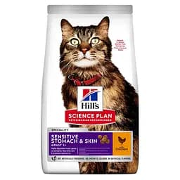 Сухий корм Hill's SP Adult Sensitive Stomach&Skin для котів із чутливим травленням з куркою 0.3 кг