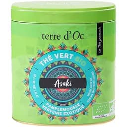 Чай зеленый Terre d'Oc Asaki Грейпфрут-Вербена органический 80 г (944765)