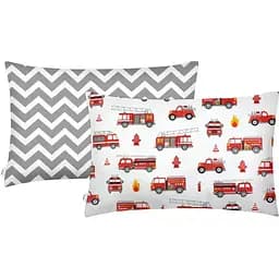 Набір наволочок Cosas Fire Truck 40х60 см (SetPillow_FireCars_ZigGrey_40х60)