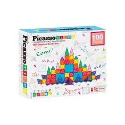 Конструктор Picasso магнітний Tiles Mini Diamond Series Set 100 деталей (817338022327) - мініатюра 1
