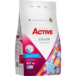 Стиральный порошок Active Color Powder для цветных вещей в ведре, 2,7 кг (36 циклов)