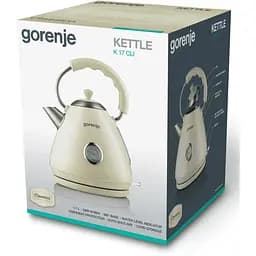 Електрочайник Gorenje K 17 CLI бежевий (577531) - мініатюра 8