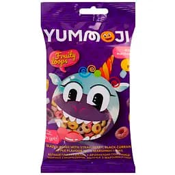 Кольца Yummoji глазированные с ароматом клубники черной смородины яблока с маршмеллоу 30 г
