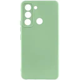 Чохол Lakshmi Silicone Cover Full Camera (AAA) для Tecno Spark 8C М'ятний / Mint