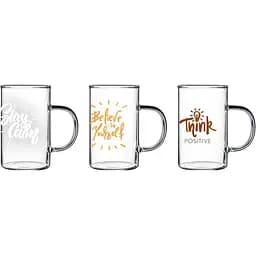 Набір чашок Herevin Positive Print 200 мл 3 шт. (180001-007)