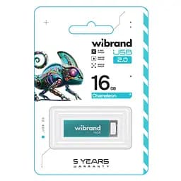 USB флеш накопичувач Wibrand 16GB Chameleon Light Blue USB 2.0 (WI2.0/CH16U6LU) - мініатюра 2