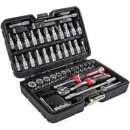 Набір головок торцевих Vitals Master з тріскачкою 1/4" 46 предметів (186167) - мініатюра 2