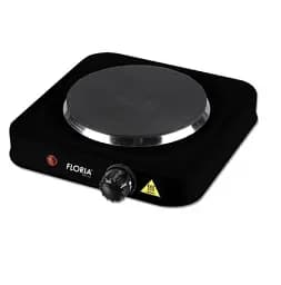 Настільна плита Floria ZLN2829 Black, 1500 Вт, електрична, чавун, механічне керування, діаметр поверхні нагріву 18,5 см, захист від перегріву