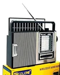 Радиоприемник Golon RX-251S Solar Bluetooth радио с солнечной панелью MP3 USB TF Серый