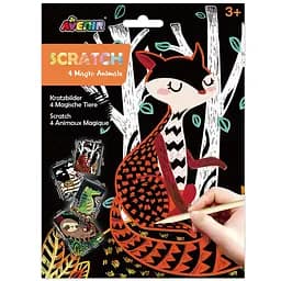 Набір для творчості скретч-арт Avenir Чарівні тваринки (CH221568)