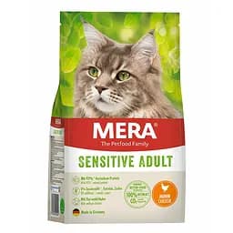 Беззерновий сухий корм для чутливих кішок з куркою MERA Cats Sensive Adult Chicken 400 г