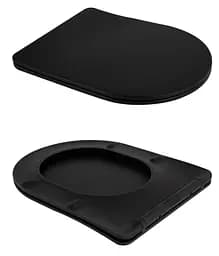 Унітаз підвісний Qtap Scorpio Ultra Quiet, з сидінням Slim Duroplast/ Soft-close/ Quick Release QT14332380AMB - мініатюра 7