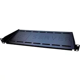 Полиця 19" Eserver 1U глибина 350 мм чорна (PK-1U-350-B)