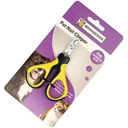 Кігтеріз для собак і котів Bronzedog з кутовим лезом 9.5х6.5 см