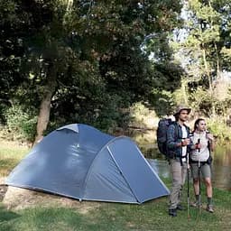 Чотиримісний похідний намет Naturehike NH21ZP015 (Темно-зелений) - мініатюра 3