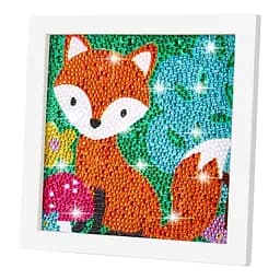Алмазна мозаїка для дітей Лисичка A5501C рамка 17,5-17,5 см