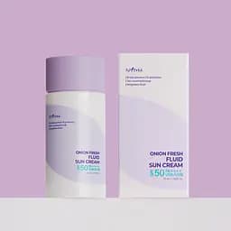 Легкий сонцезахисний флюїд 50 мл Isntree Onion Fresh Fluid Sun Cream SPF50 PA++++ - мініатюра 2