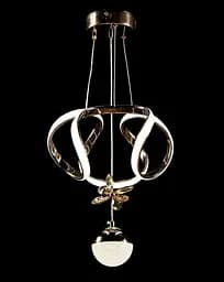 Люстра стельова LED Splendid Ray L123/2, 30W, золото, білий, сучасний стиль, регульована висота - мініатюра 4