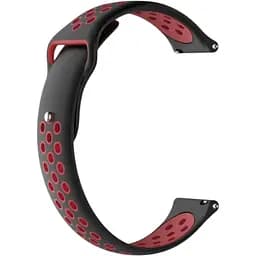 Ремінець DK CDK для Xiaomi Mi Watch Color Sport 22mm Silicone Sport Band Nike (011907) (black / red)