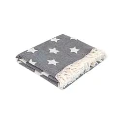 Плед Lotus Home - Star throw черный 130x170