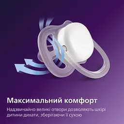 Пустушка Philips Avent Ultra Air 6-18 міс. 2 шт. (SCF087/18) - мініатюра 2