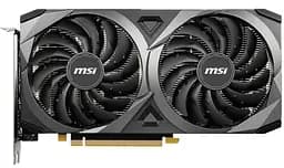Видеокарта MSI RTX 3060 12Gb Ventus 2X OC LHR (RTX 3060 VENTUS 2X 12G OC) (GDDR6, 192 bit, PCI-E v4.0) Б/у
