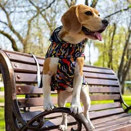 Дощовик для собак з капюшоном Barksi Textile розмір XXS Гравітація - мініатюра 5