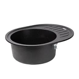 Кухонна мийка Lidz 620x500/200 BLM-14 (LIDZBLM14620500200), Чорний - мініатюра 4