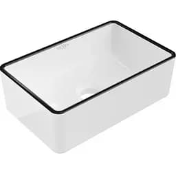 Умивальник Mexen Nadia 36 white black Edge накладний MEX-21613607, Білий