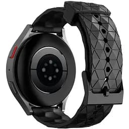 Ремінець для Samsung Galaxy Watch 4 Classic 46mm - чорний ширина кріплення 20мм силікон Watchbands Crag (W50-0WB60939915)