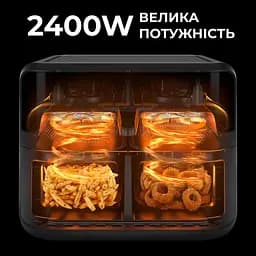 Аерофритюрниця безмасляна Sokany SK10008 10л електрична з механічно-сенсорним керуванням 2400Вт - мініатюра 9