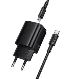 МЗП Borofone BAS84A Star PD25W (1USB-C) + кабель Type-C to Type-C Black - мініатюра 5