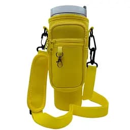 Чохол-сумка для термокухля Stanley Quencher 1,18 л з ремінцем, захисний кейс для кухля, жовтий KT7001318