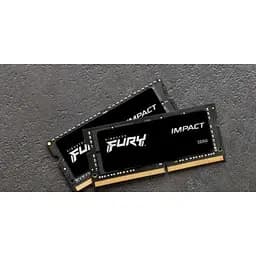 Модуль пам'яті для ноутбука SoDIMM DDR4 32GB (2x16GB) 3200 MHz Impact Kingston Fury (ex.HyperX) (KF432S20IBK2/32) - мініатюра 2