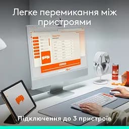 Клавiатура бездротова Logitech Pop Icon Keys Lilac (920-013074) - мініатюра 4