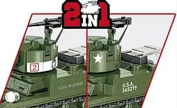Конструктор дитячий танк M3 Stuart COBI 3129 - мініатюра 6