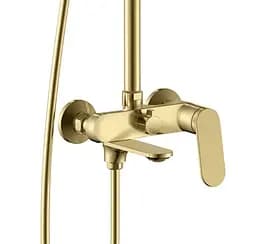 Душова система Rea Marco brushed gold з виливом REA-P8548, Золотий - мініатюра 3