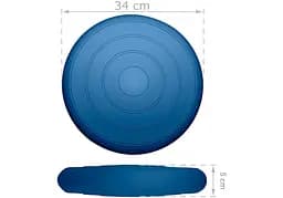 Балансувальна масажна подушка гладка EasyFit Balance Cushion Темно-синій (EF-3164-DB) - мініатюра 2