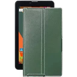 Чохол StatusCASE з екошкіри для планшету Bravis NB753 3G Темно-зелений