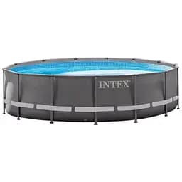 Бассейн каркасный Intex 26330 круглый 549x132 см 26423 л с лестницей насосом-фильтром и скиммером