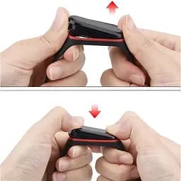 Ремінець Becover Vents Style для Xiaomi Mi Smart Band 7 Black-Red (710506) - мініатюра 4