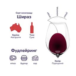 Вино Most Wanted Aussie Shiraz, червоне, сухе, 13%, 0,75 л (775814) - мініатюра 5