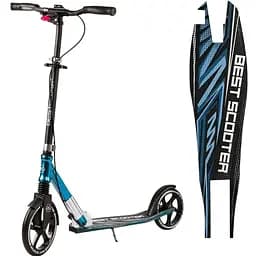 Детский самокат с передним амортизатором Best Scooter 23013