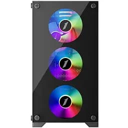 Корпус 1stPlayer X2-M-BK-4F1-PS-600FK-EU Black 600W - мініатюра 4