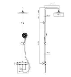 Душова система універсальна Qtap Sloup Chrome QT57103OC - мініатюра 5
