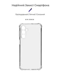 Прозрачный чехол для Samsung Galaxy M34 5G (M346) с защитой камеры и усиленными бортами, тонкий, силиконовый, бесцветный, ударопрочный, противоударный бампер с закрытой камерой, ArmorStandart (ARM69663) - мініатюра 2